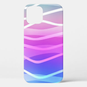 Light Multicolor, Rainbow layout with flat lines. iPhone 12 Case