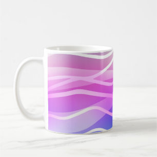 Light Multicolor, Rainbow layout with flat lines. Coffee Mug
