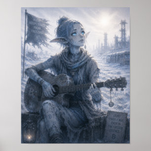 Light / Musician / Icy Wasteland Poster
