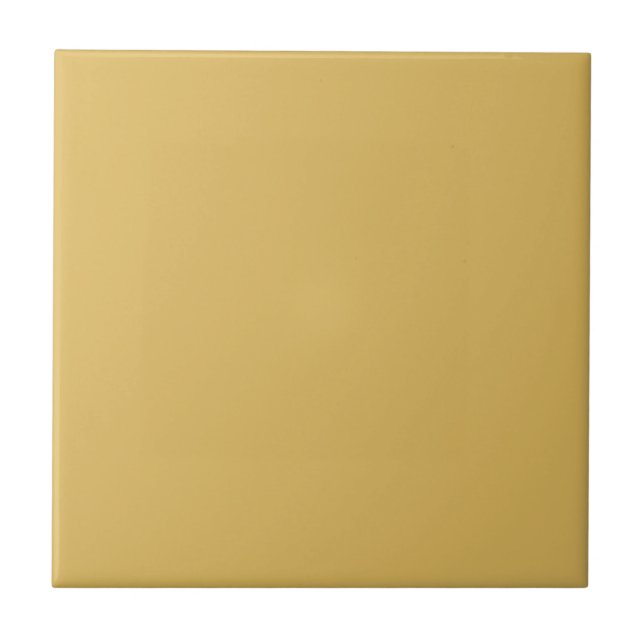 Light Mustard Yellow Solid Colour Ceramic Tile (Front)