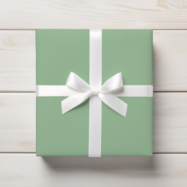 Light Muted Moss Mint Solid Colour Wrapping Paper (Creator Uploaded)