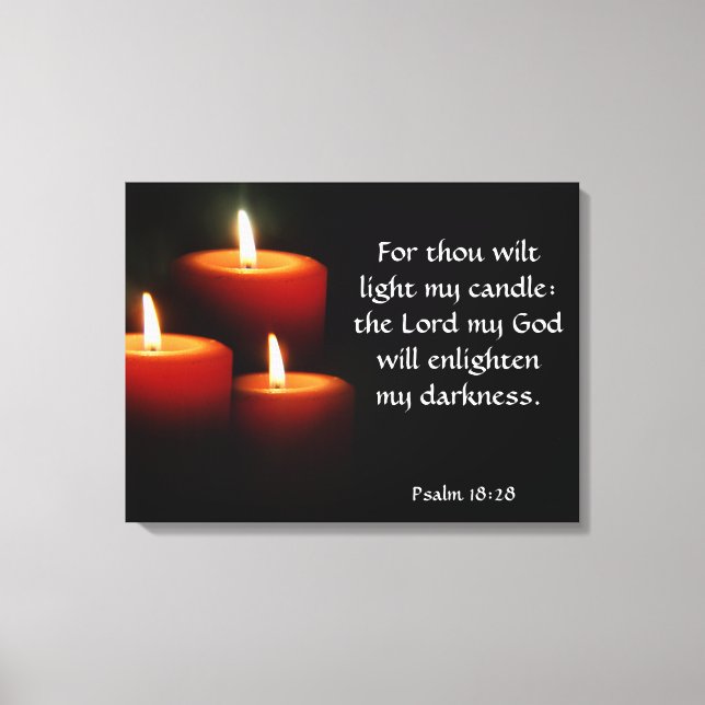 Light My Candle Wrapped Canvas (Front)