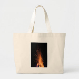 Light my fire large tote bag