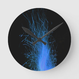 Light my fire round clock