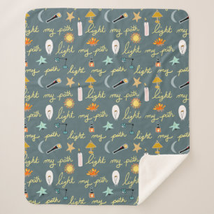 Light My Path Sherpa Blanket