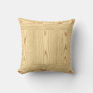 Light Oak Wood Grain Texture Minimalist Cushion