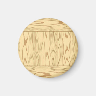 Light Oak Wood Grain Texture Minimalist Magnet
