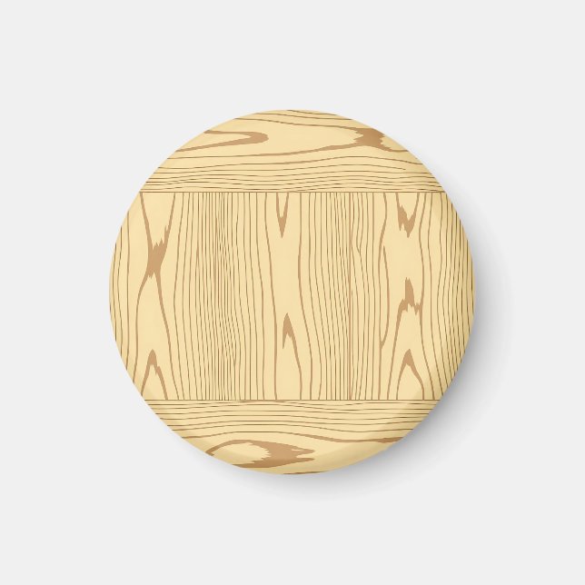 Light Oak Wood Grain Texture Minimalist Magnet (Front)