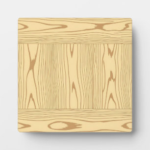 Light Oak Wood Grain Texture Minimalist Plaque