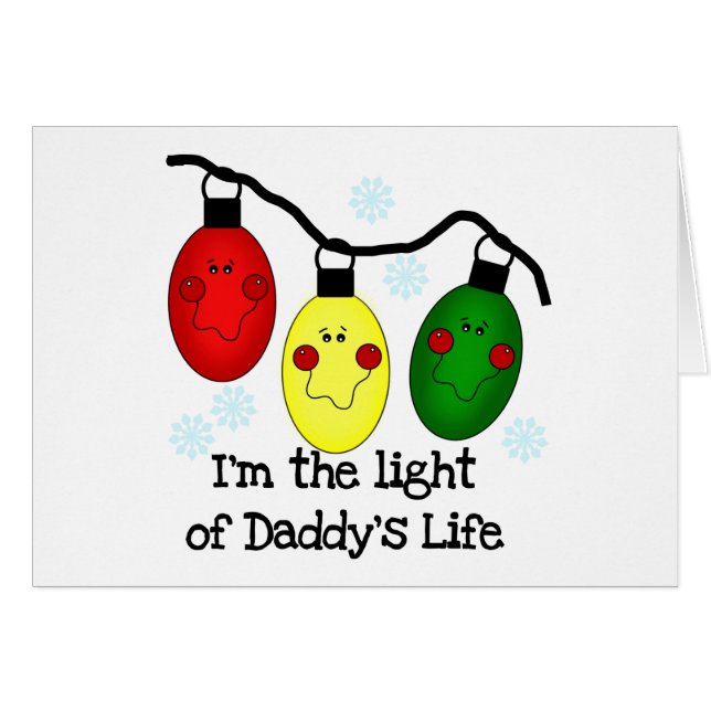 Light of Daddy's Life Holiday Tshirts and Gifts (Front Horizontal)