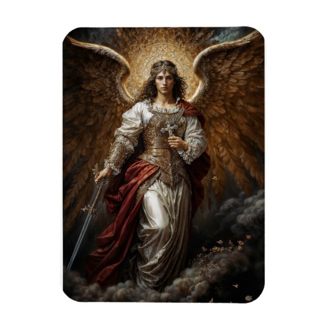Light of Divine Order, Archangel Michael Magnet (Vertical)