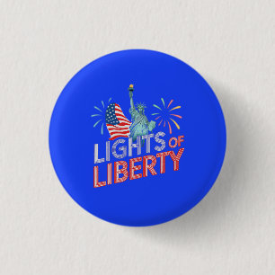 Light of Freedom 3 Cm Round Badge