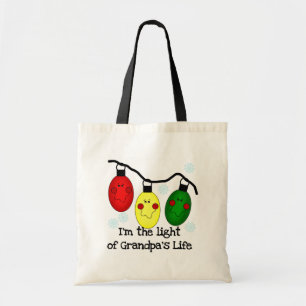 Light of Grandpa's Life Holiday Tshirts and Gifts Tote Bag