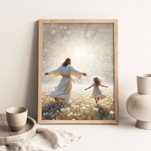 Light of Life, Christian Painting, Jesus Dancing Poster