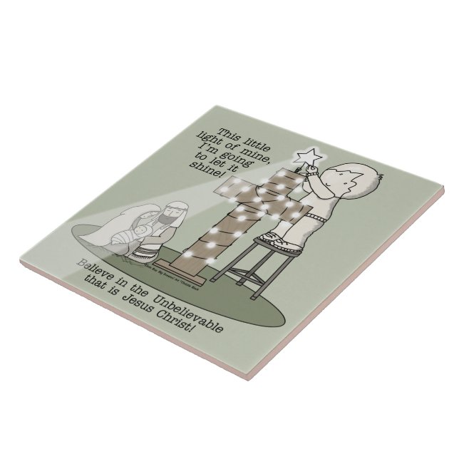 Light of Mine Ceramic Tile (Side)