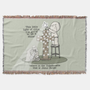 Light of Mine Throw Blanket