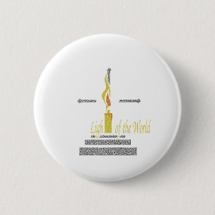 Light of the World 6 Cm Round Badge