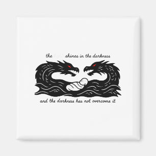 Light Of The World Baby Jesus Christian Design  Magnet