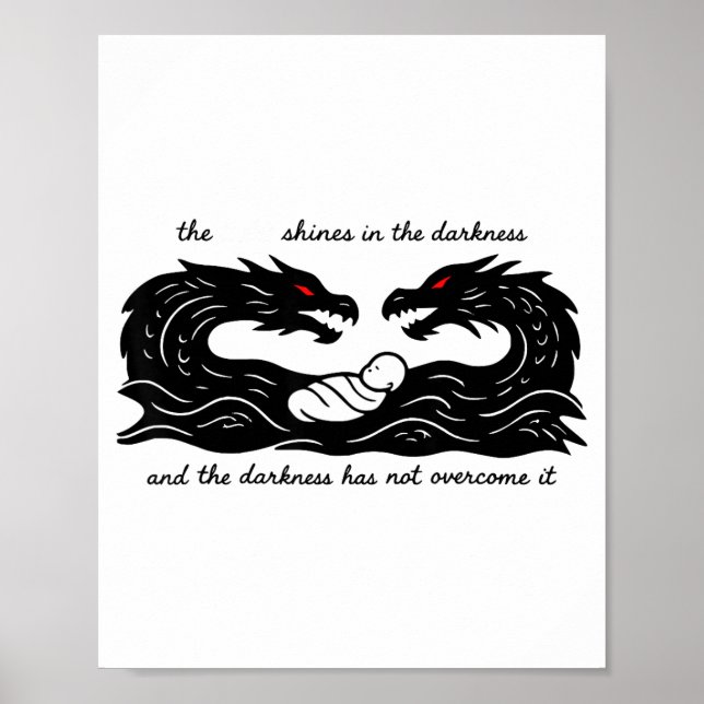 Light Of The World Baby Jesus Christian Design  Poster (Front)