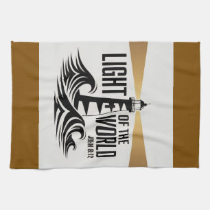 Light Of The World Christian Tea Towel