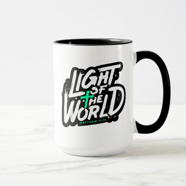 Light of the world matthew 5:14 mug (Right)