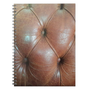 Light on brown leather sofa surface, textureabstra notebook