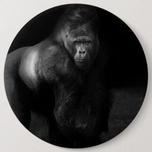 Light on Strength – Silverback Gorilla 6 Cm Round Badge