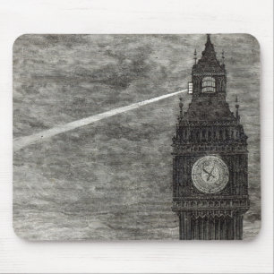 Light on the Clock Tower, Houses of Parliament Mouse Pad
