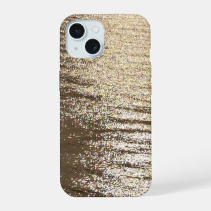 Light on Water Golden Reflections Abstract Art iPhone 15 Case