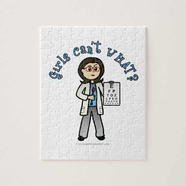 Light Optometrist Girl Jigsaw Puzzle (Vertical)