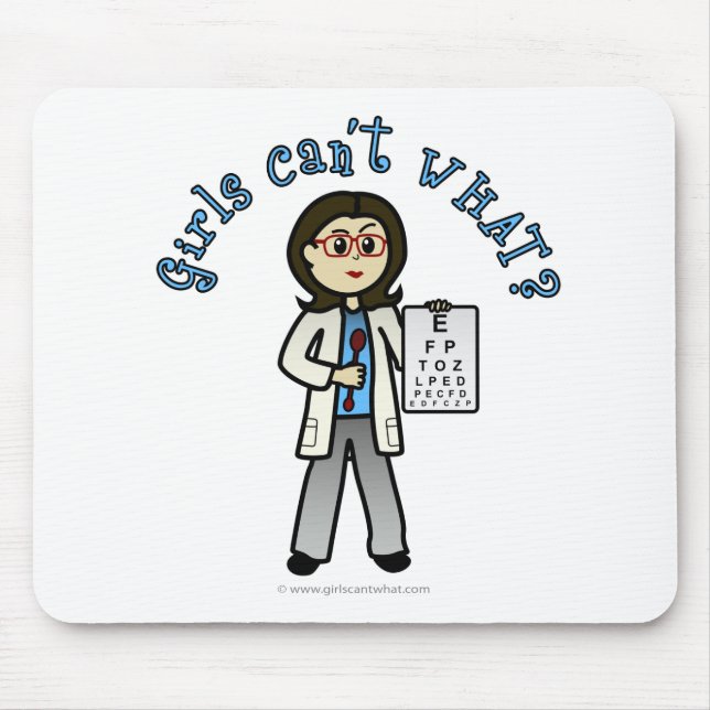 Light Optometrist Mouse Pad (Front)