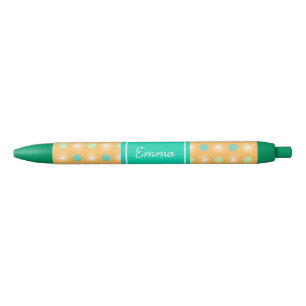Light Orange Boho Retro Pattern Pen