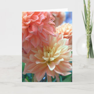 light orange dahlias 2 card