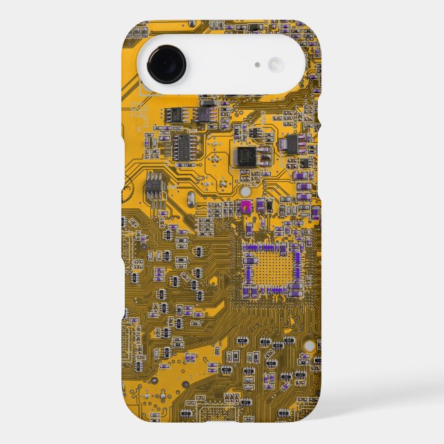 Light Orange PCB Circuit Board Design for IT Pros (Back)