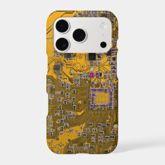 Light Orange PCB Circuit Board Design for IT Pros