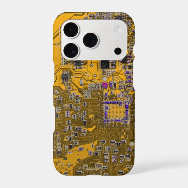 Light Orange PCB Circuit Board Design for IT Pros (Back)