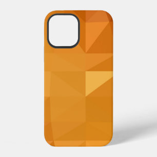 Light orange polygonal illustration, which consist iPhone 12 case