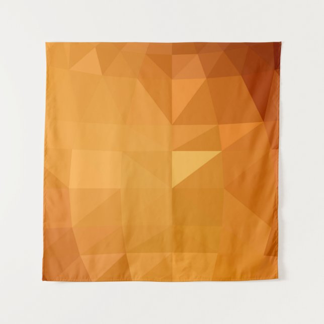 Light orange polygonal illustration, which consist tapestry (Front)
