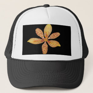 Light orange spotted Blackberry lily Trucker Hat
