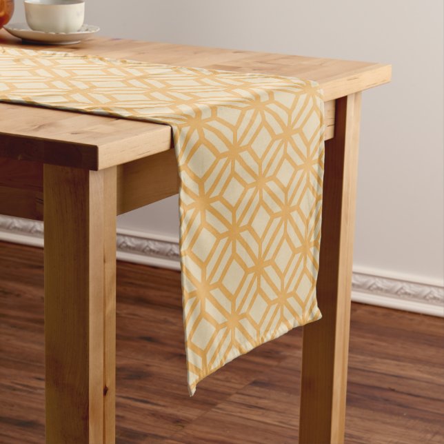 Light Orange Stained Galass Pattern Table Runner (In Situ)