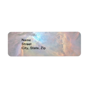 Light Orion Nebula Space Galaxy, ZGOS, Address Return Address Label