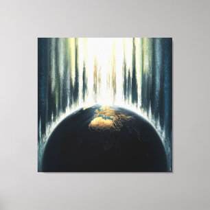 *~* Light over Dark Earth Cosmic AP70 Canvas Print