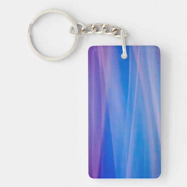 Light painting abstract colour trails key ring (Front)