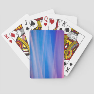 Light painting abstract colour trails playing cards