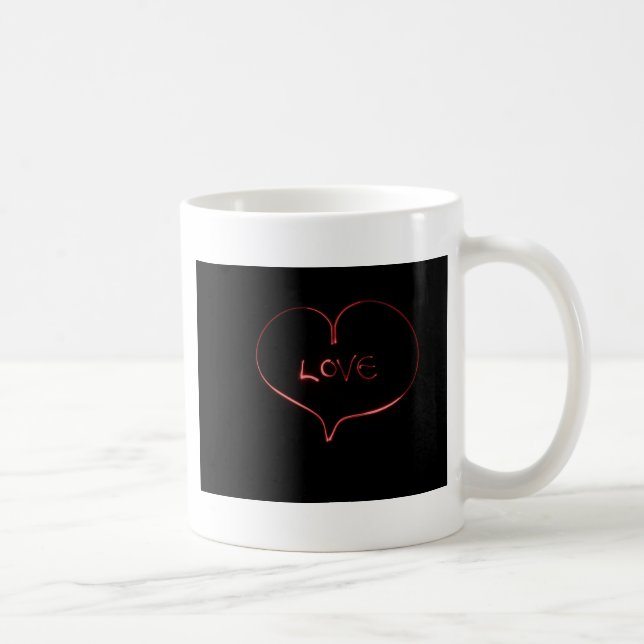 Light Painting Heart Coffee Mug (Right)