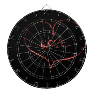 Light Painting Heart Dartboard