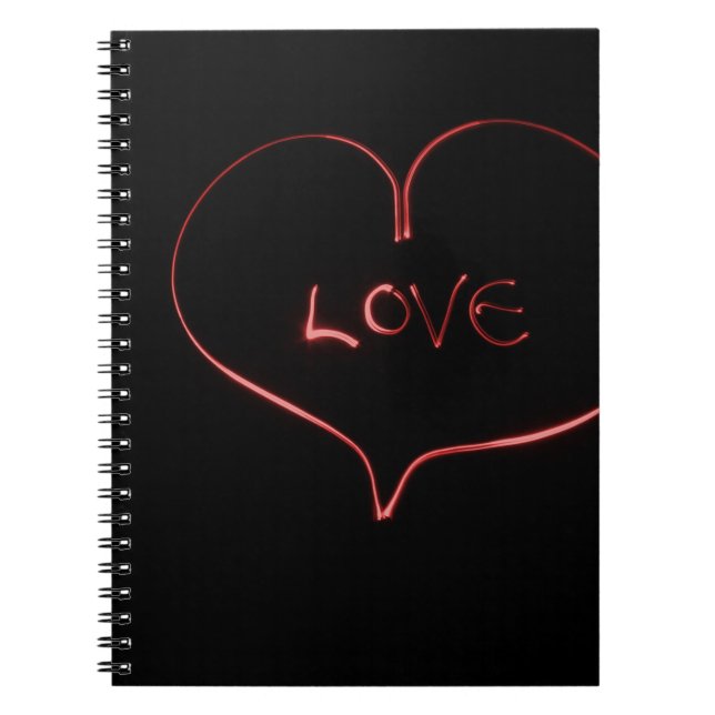Light Painting Heart Notebook (Front)