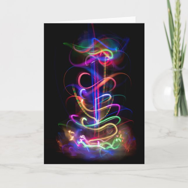 Light Painting, Multicolored Card (Front)