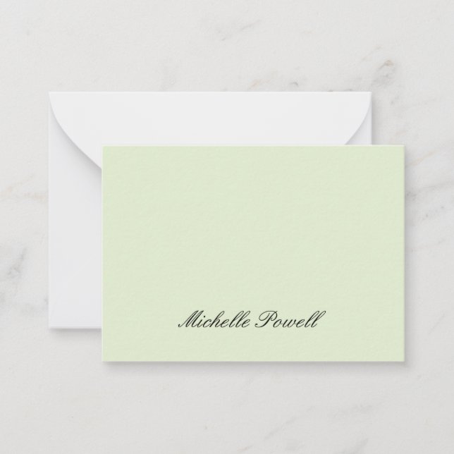 Light Pastel Colour Trendy Script Modern Card (Front)