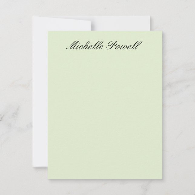 Light Pastel Colour Trendy Script Modern Card (Front)